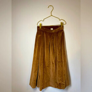 Vintage MJ Concepts in Sportswear Brown Velvet Midi Long Skirt